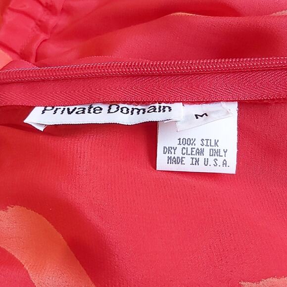 Vintage Private Domain 2 Piece Silk Skirt Set Size Medium - Picture 13 of 16